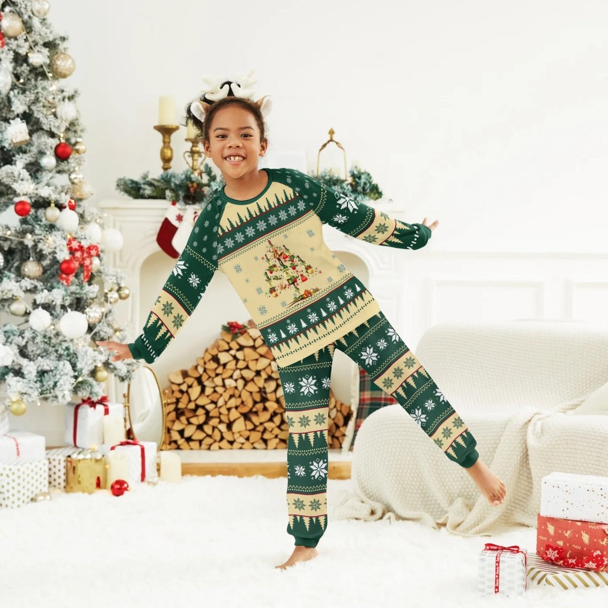 Jameson Christmas Tree Family Pajamas Set - Flexiquor.com