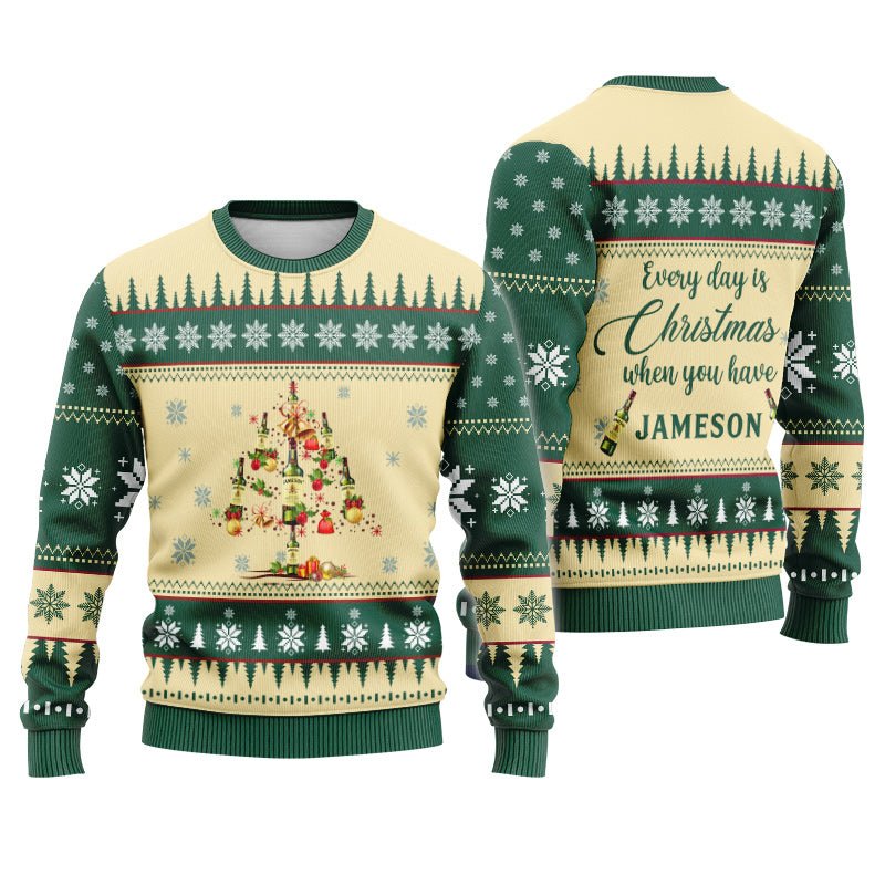 Jameson Christmas Tree Ugly Sweater - Flexiquor.com