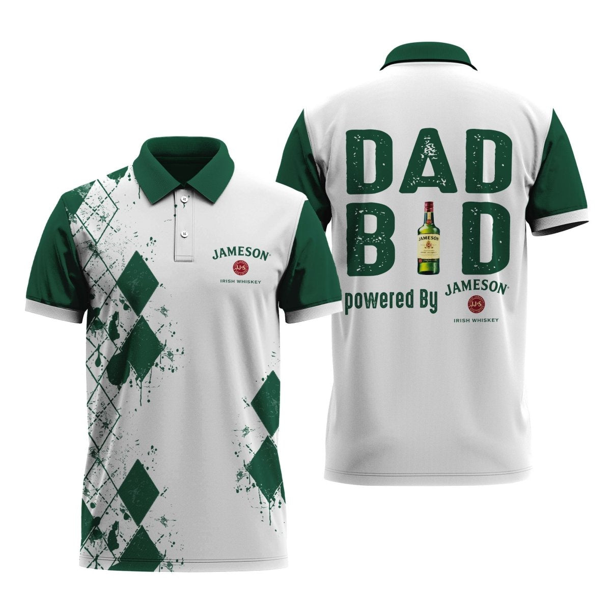 Jameson Diamond Dad Polo Shirt - Flexiquor.com