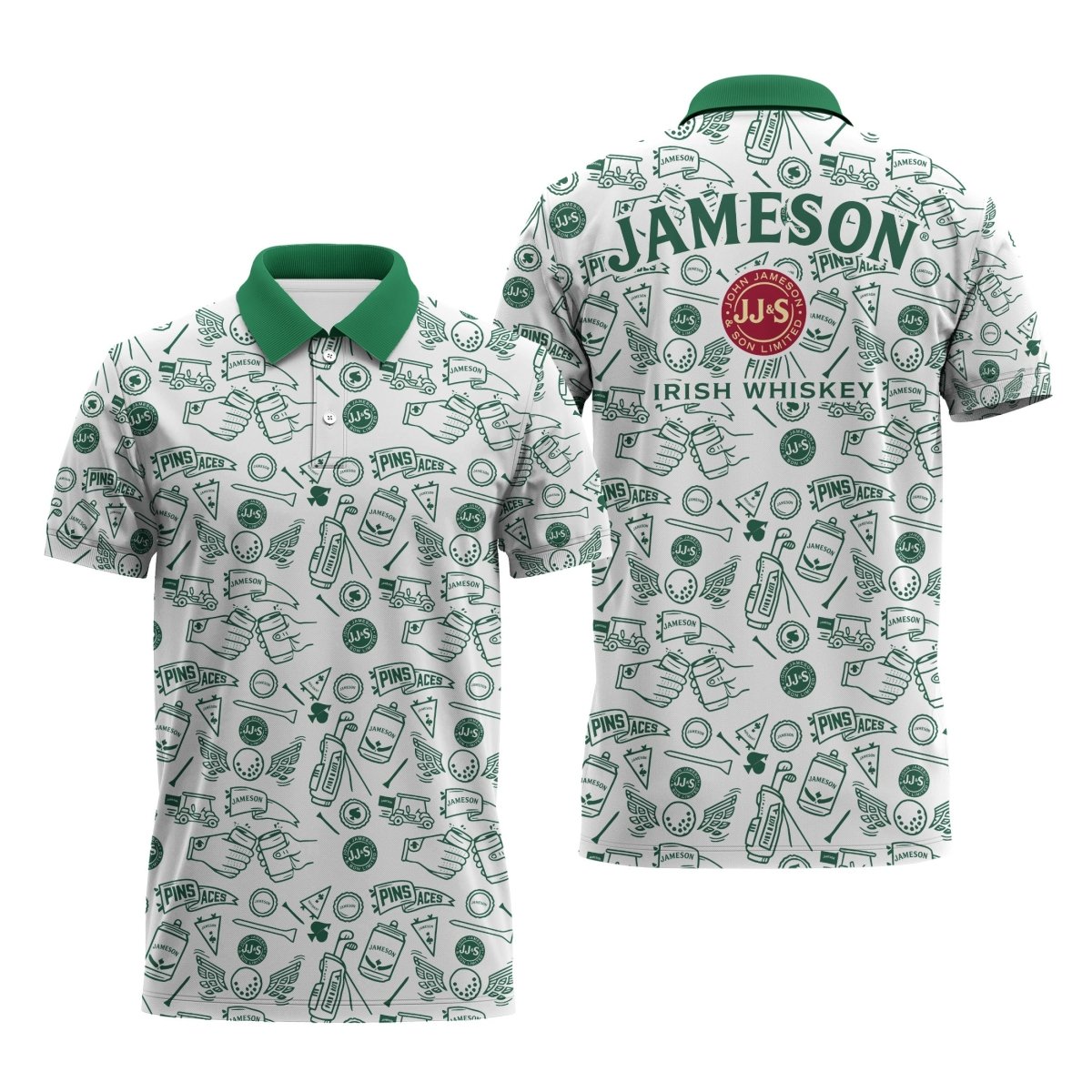 Jameson Doodle Art Polo Shirt - Flexiquor.com