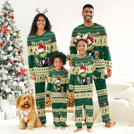 Jameson Grinch Christmas Family Pajamas Set - Flexiquor.com