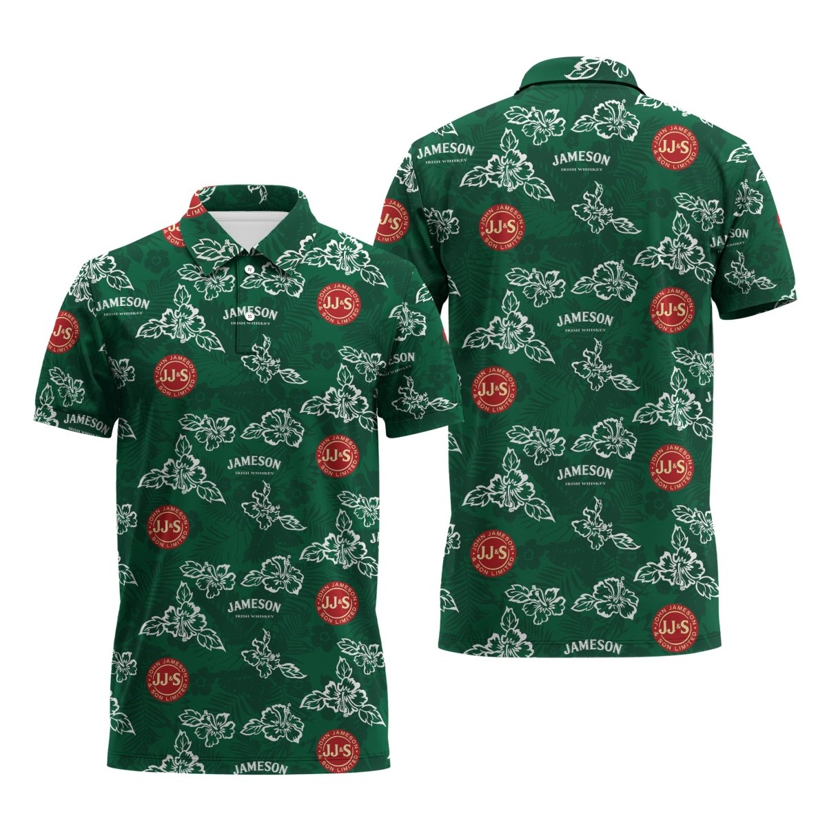 Jameson Hibiscus Flower Polo Shirt - Flexiquor.com