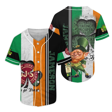 Jameson Irish St. Patrick's Day Baseball Jersey - Flexiquor.com