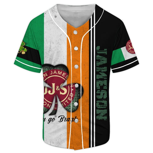 Jameson Irish St. Patrick's Day Baseball Jersey - Flexiquor.com