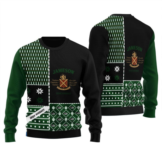 Jameson Retro Christmas Ugly Sweater - Flexiquor.com