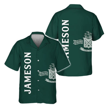 Jameson Retro Graphic Hawaiian Shirt - Flexiquor.com