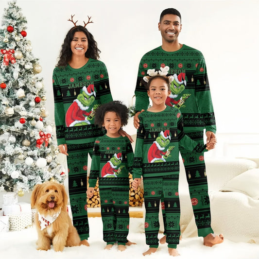 Jameson Santa Grinch Family Pajamas Set - Flexiquor.com