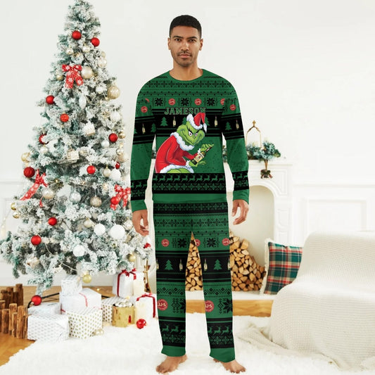 Jameson Santa Grinch Family Pajamas Set - Flexiquor.com