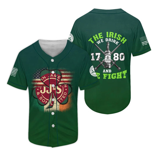 Jameson St Patrick's Day Baseball Jersey - Flexiquor.com