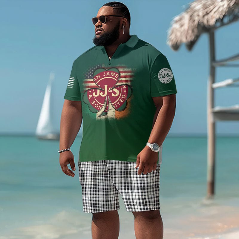 Jameson St Patrick's Day Men's Plus Size Polo Shirt - Flexiquor.com