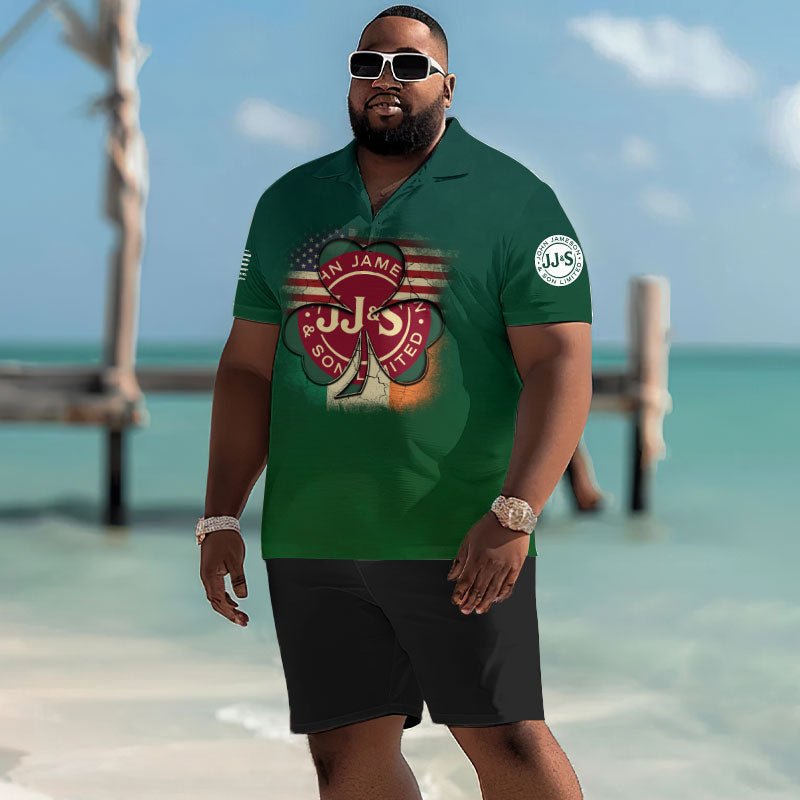 Jameson St Patrick's Day Men's Plus Size Polo Shirt - Flexiquor.com