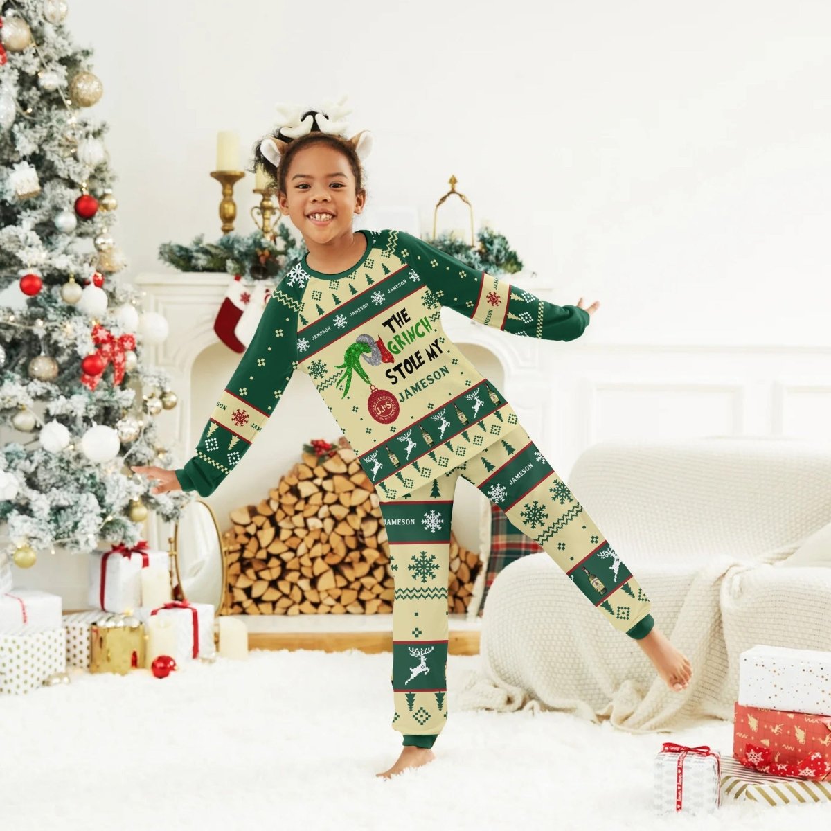 Jameson The Grinch Stole Family Pajamas Set - Flexiquor.com