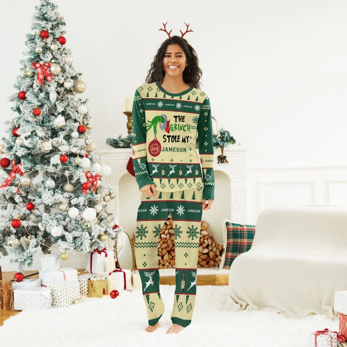 Jameson The Grinch Stole Family Pajamas Set - Flexiquor.com