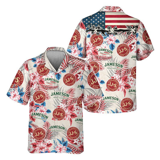 Jameson Tropical Summer Hawaiian Shirt - Flexiquor.com