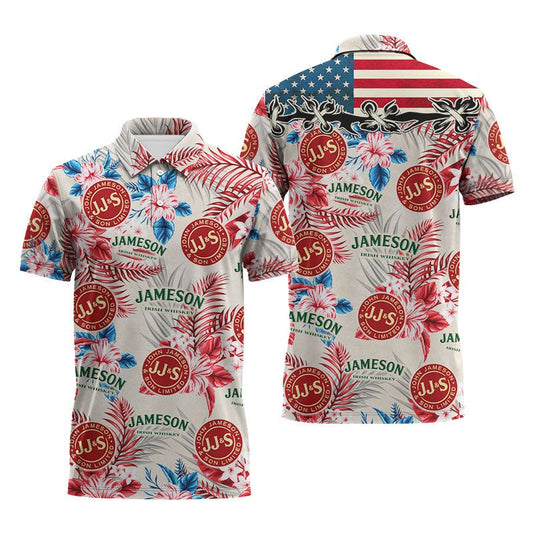 Jameson Tropical Summer Polo Shirt - Flexiquor.com