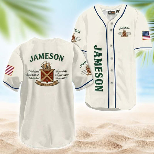 Jameson USA Flag Baseball Jersey - Flexiquor.com