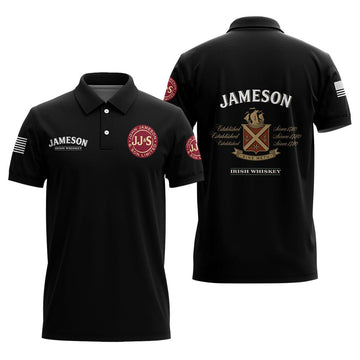 Jameson USA Flag Polo Shirt - Flexiquor.com