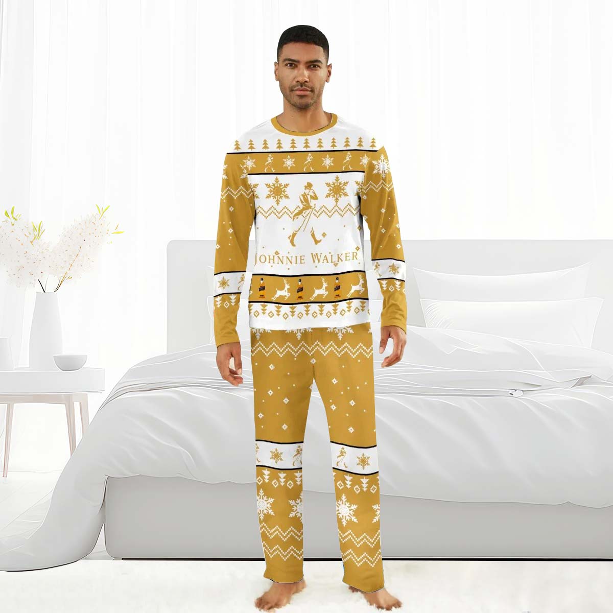 Johnnie Walker Christmas Family Pajamas Set - Flexiquor.com