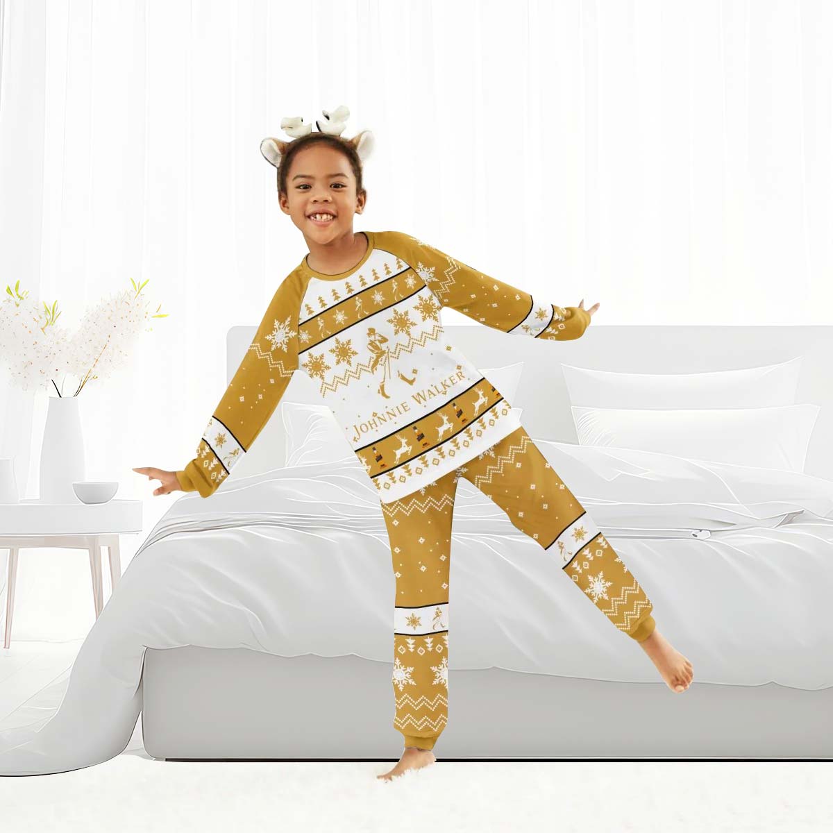 Johnnie Walker Christmas Family Pajamas Set - Flexiquor.com