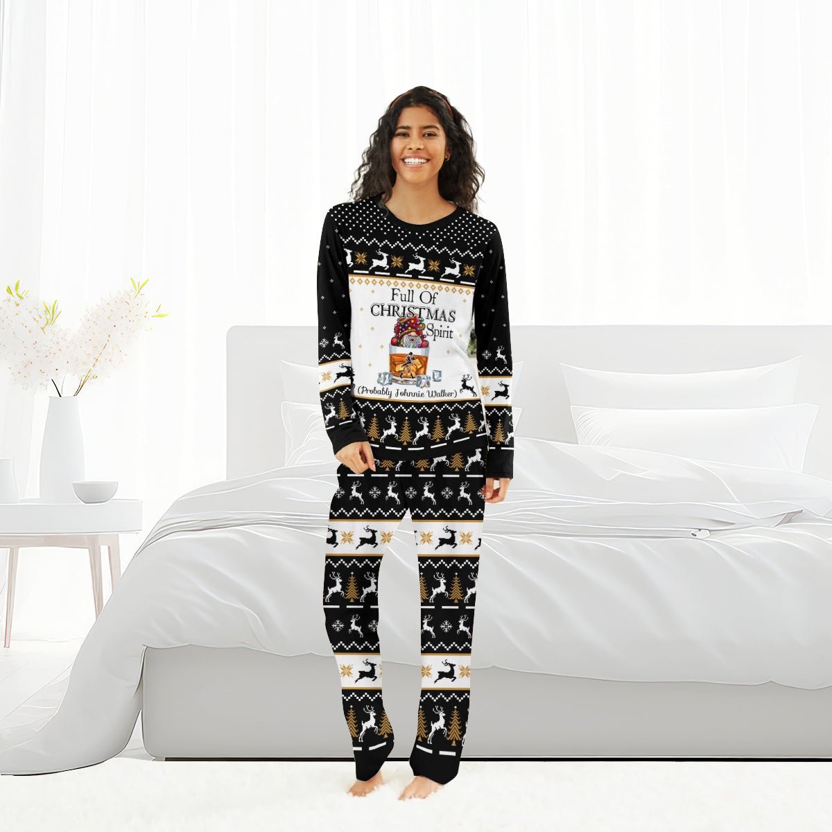Johnnie Walker Full Of Christmas Spirit Family Pajamas Set - Flexiquor.com