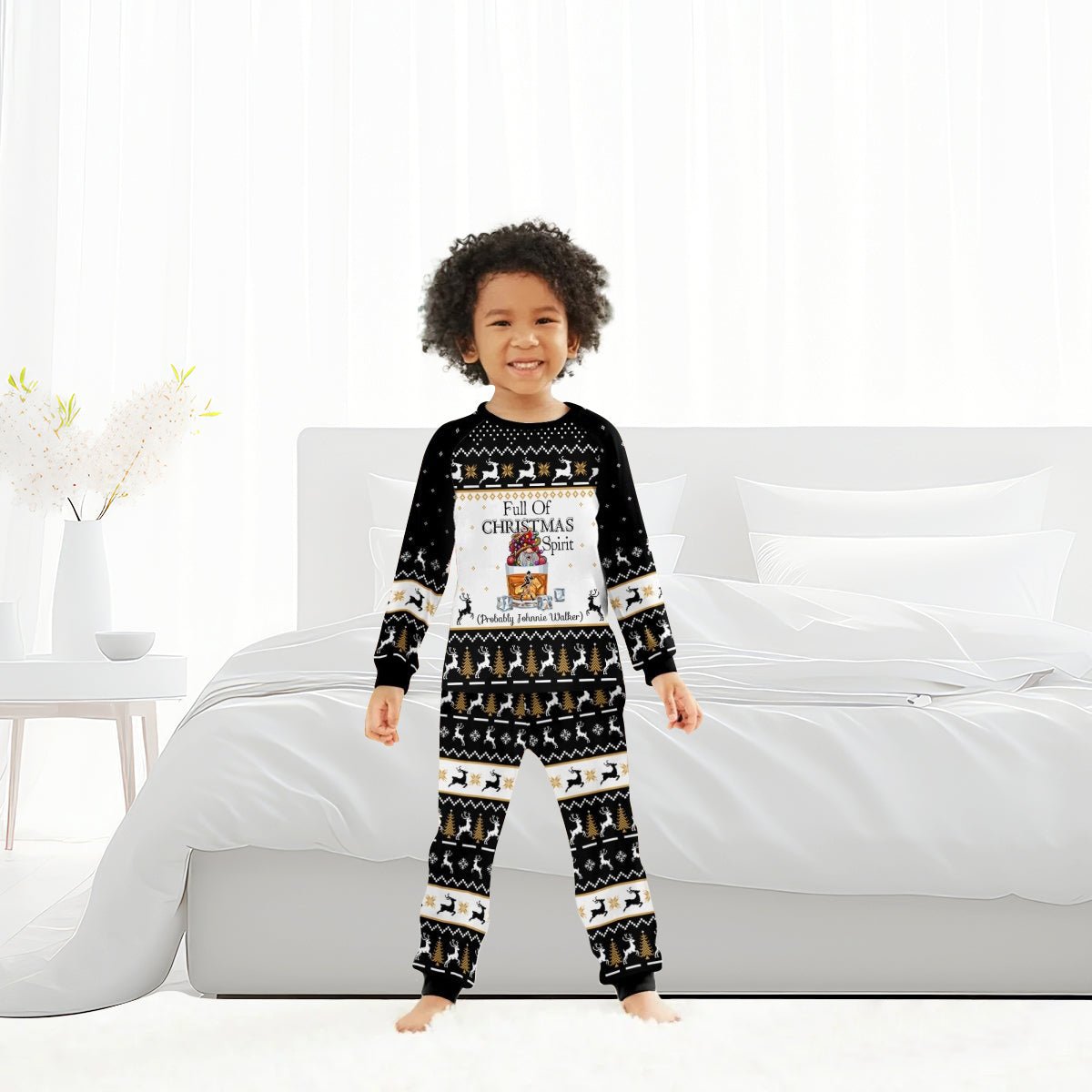 Johnnie Walker Full Of Christmas Spirit Family Pajamas Set - Flexiquor.com