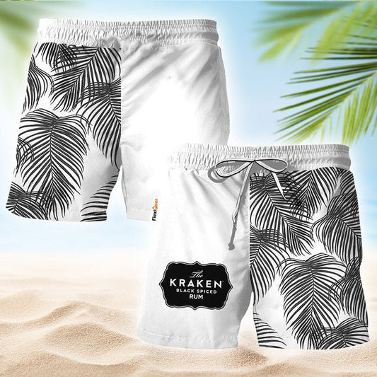 Kraken Rum Fern Swim Trunks - Flexiquor.com