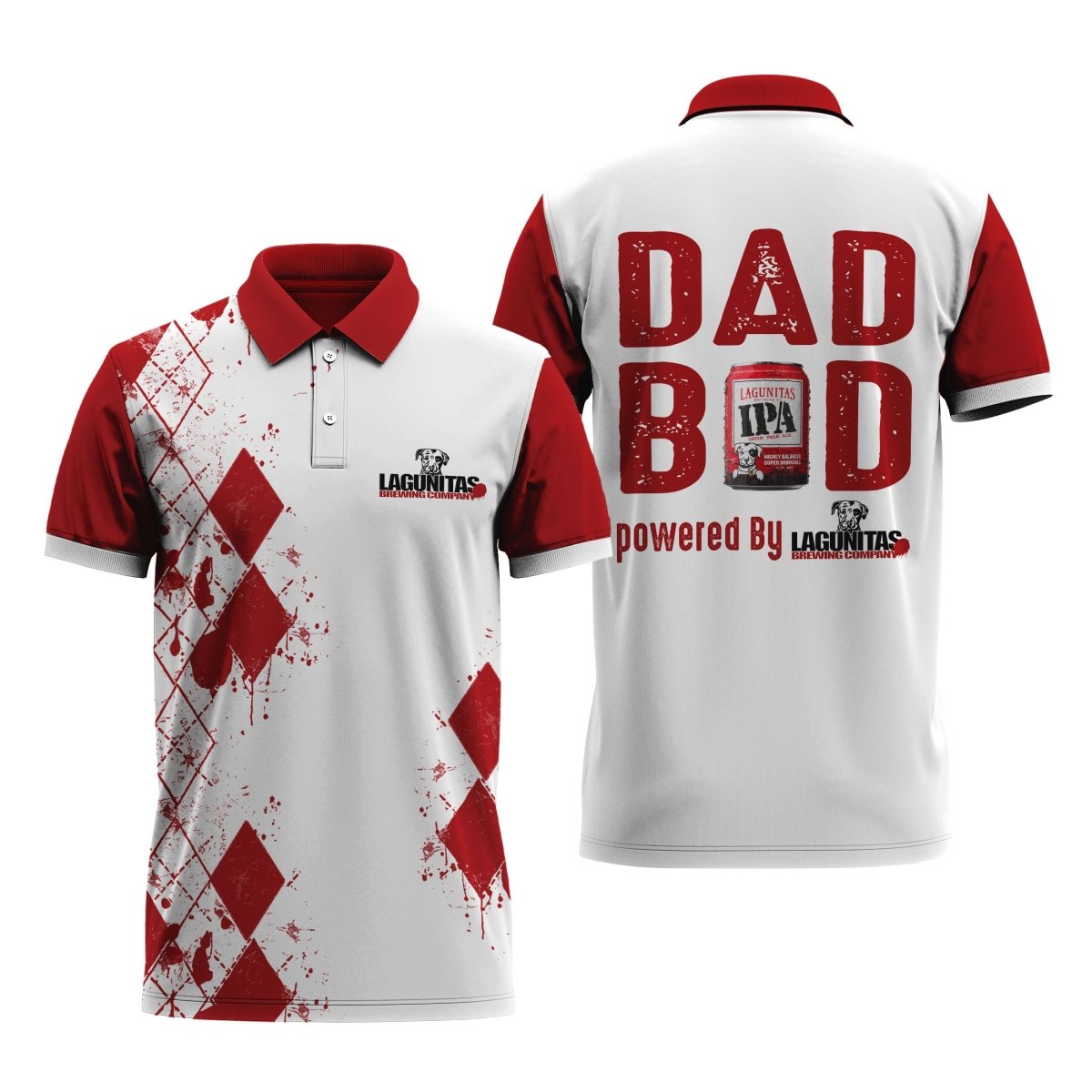 Lagunitas Diamond Dad Polo Shirt - Flexiquor.com