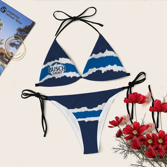 Torn Paper Busch Light Triangle Bikini - Flexiquor.com