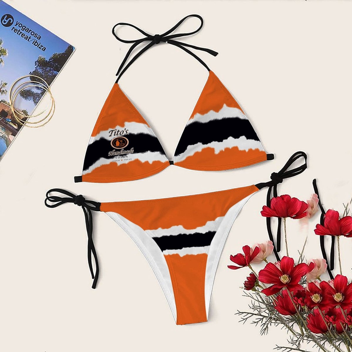 Torn Paper Tito's Triangle Bikini - Flexiquor.com