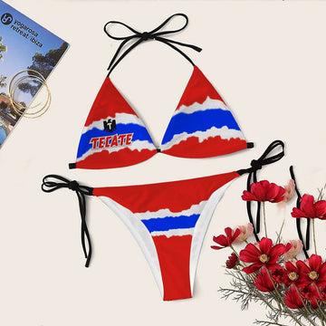 Torn Paper Tecate Triangle Bikini - Flexiquor.com