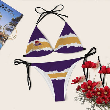 Torn Paper Crown Royal Triangle Bikini - Flexiquor.com