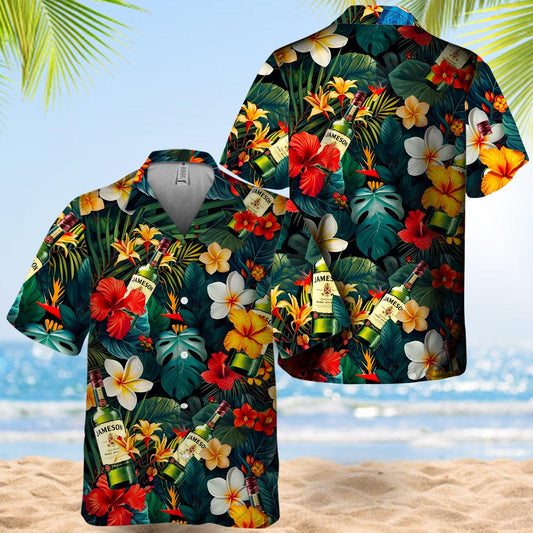 Jameson Tropical Summer Flower Hawaiian Shirt