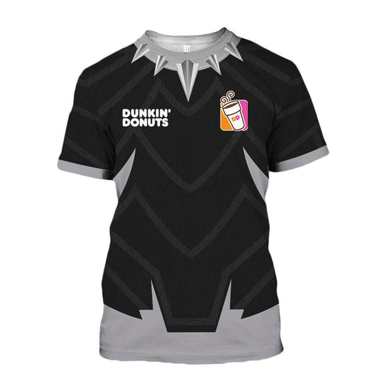 Dunkin' Donuts Black Panther Armor T-Shirt