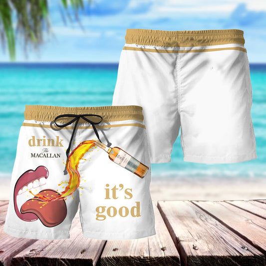 Let's Drink Macallan Swim Trunks - Flexiquor.com