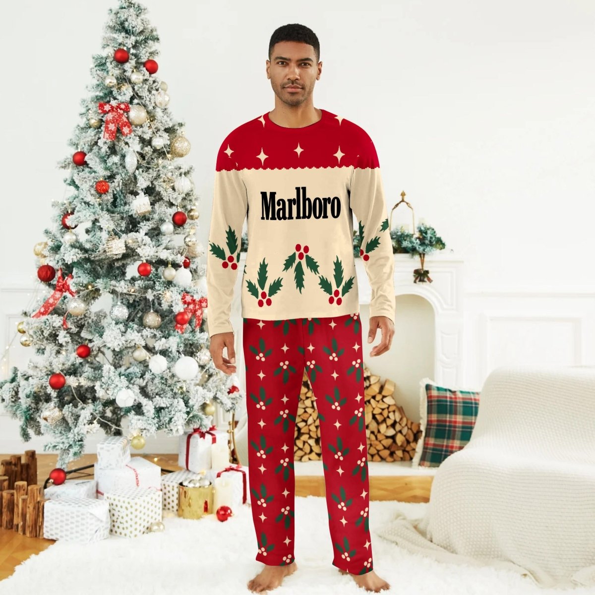 Marlboro Christmas Cherry Family Pajamas Set - Flexiquor.com