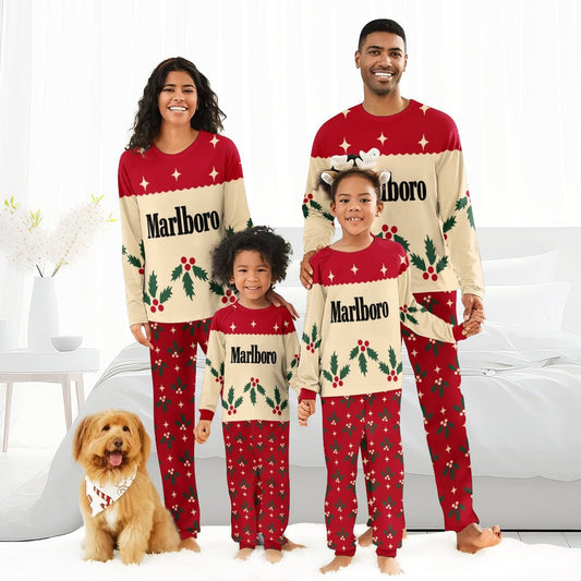Marlboro Christmas Cherry Family Pajamas Set - Flexiquor.com