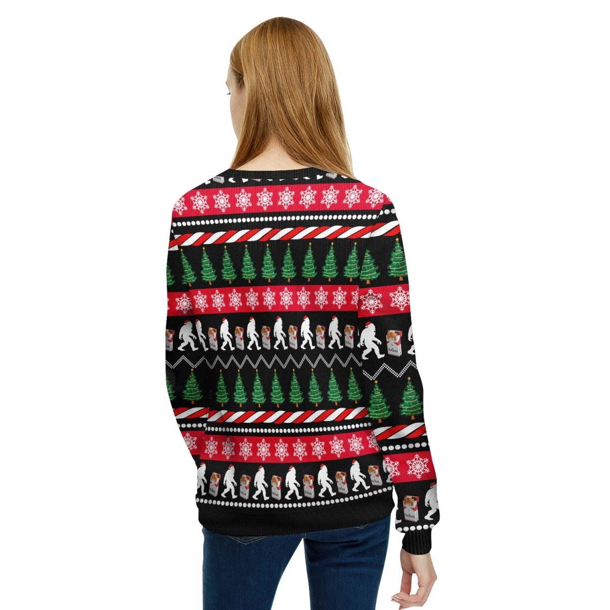 Marlboro Christmas Bigfoot Ugly Sweater - Flexiquor.com