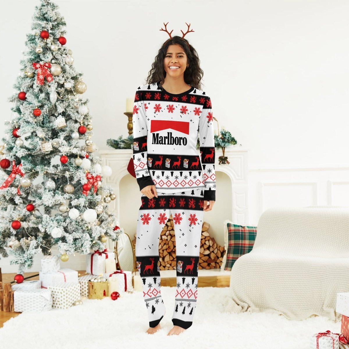 Marlboro Christmas Holiday Family Pajamas Set - Flexiquor.com