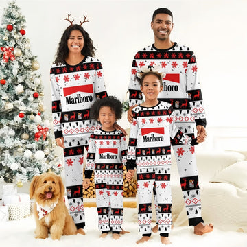 Marlboro Christmas Holiday Family Pajamas Set - Flexiquor.com