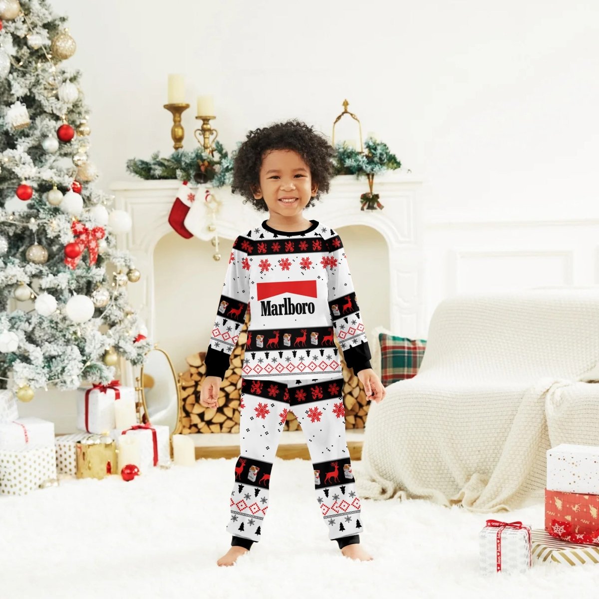 Marlboro Christmas Holiday Family Pajamas Set - Flexiquor.com