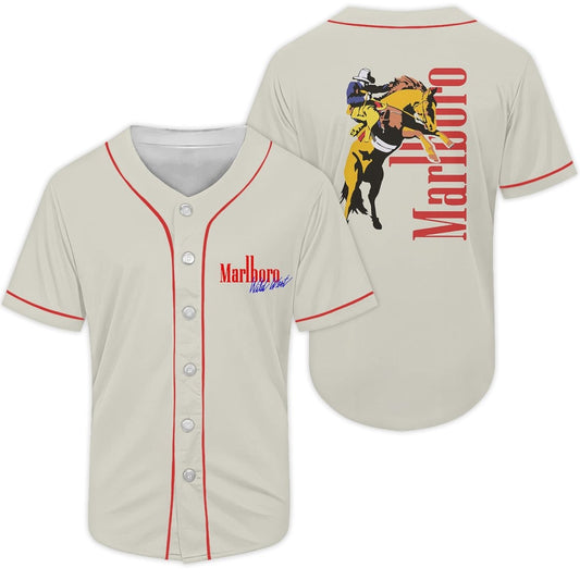 Marlboro Horsemen Baseball Jersey - Flexiquor.com