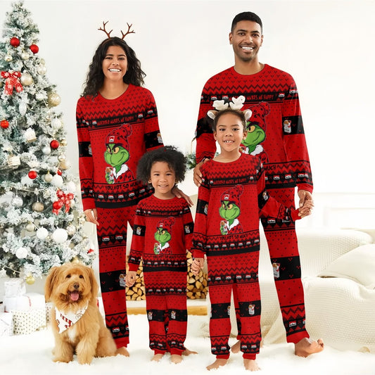 Marlboro Make Grinch Happy Family Pajamas Set - Flexiquor.com