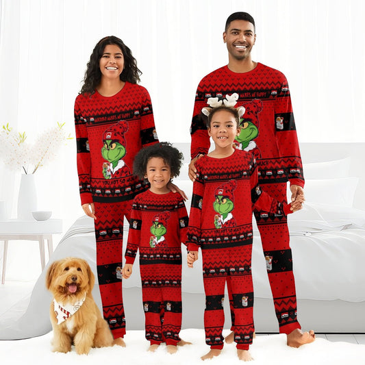 Marlboro Make Grinch Happy Family Pajamas Set - Flexiquor.com