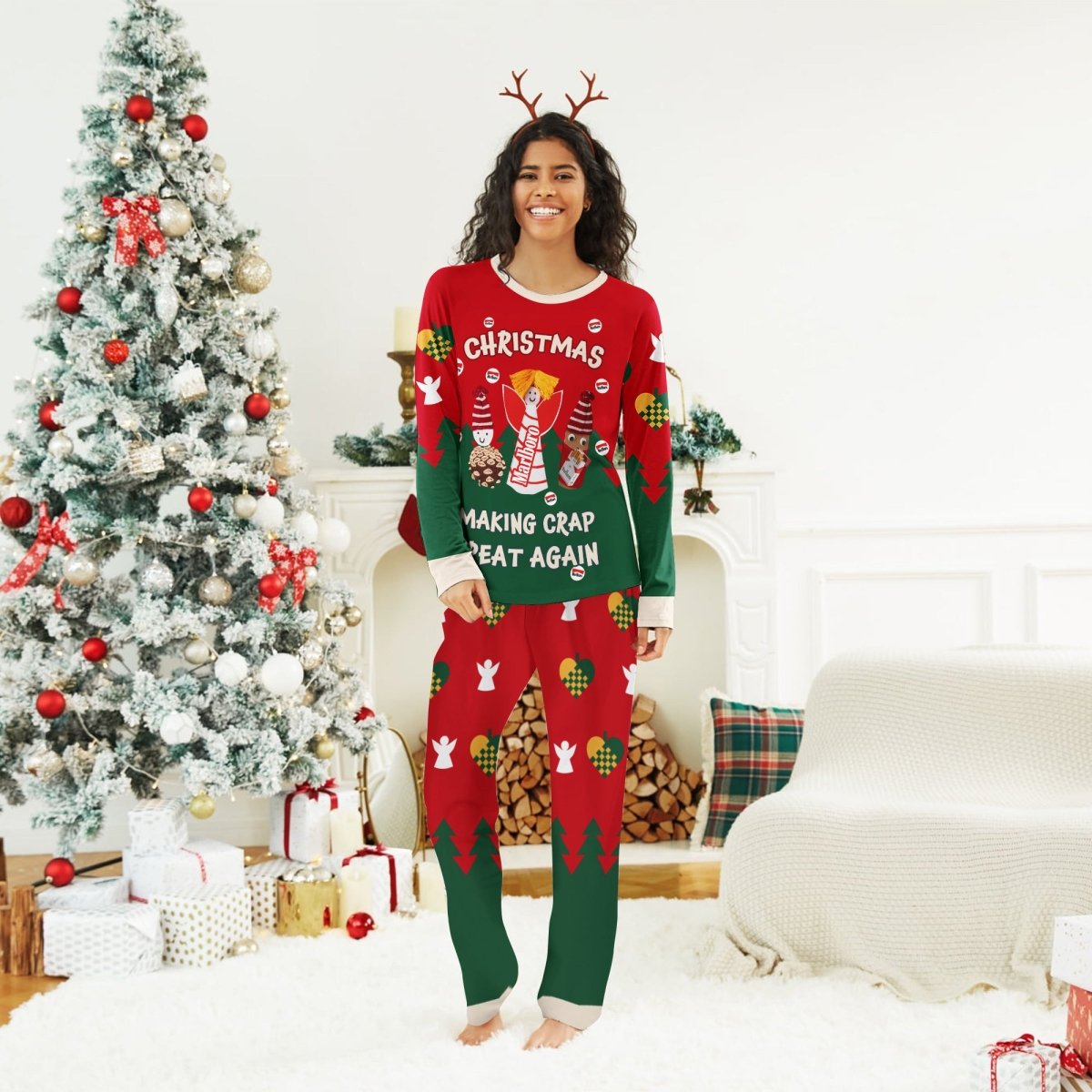 Marlboro Making Christmas Great Again Family Pajamas Set - Flexiquor.com