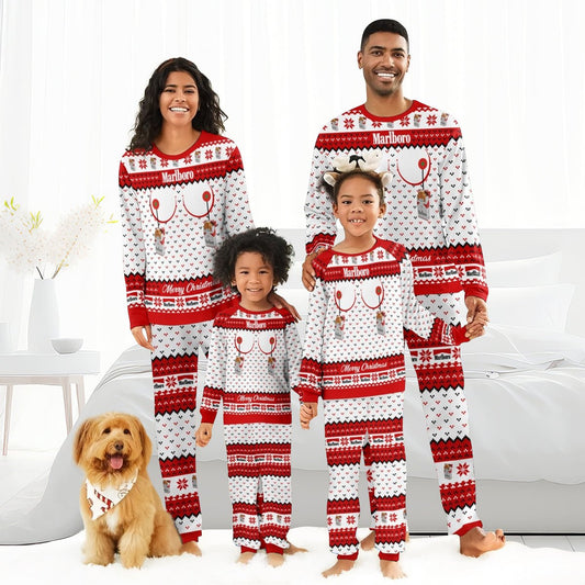 Marlboro Merry Chistmas Family Pajamas Set - Flexiquor.com