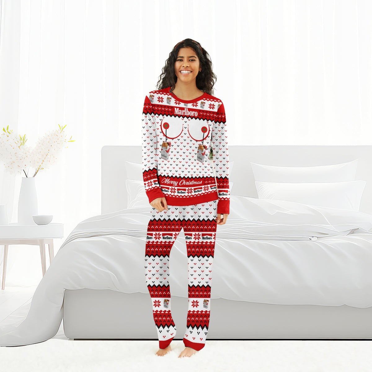 Marlboro Merry Chistmas Family Pajamas Set - Flexiquor.com