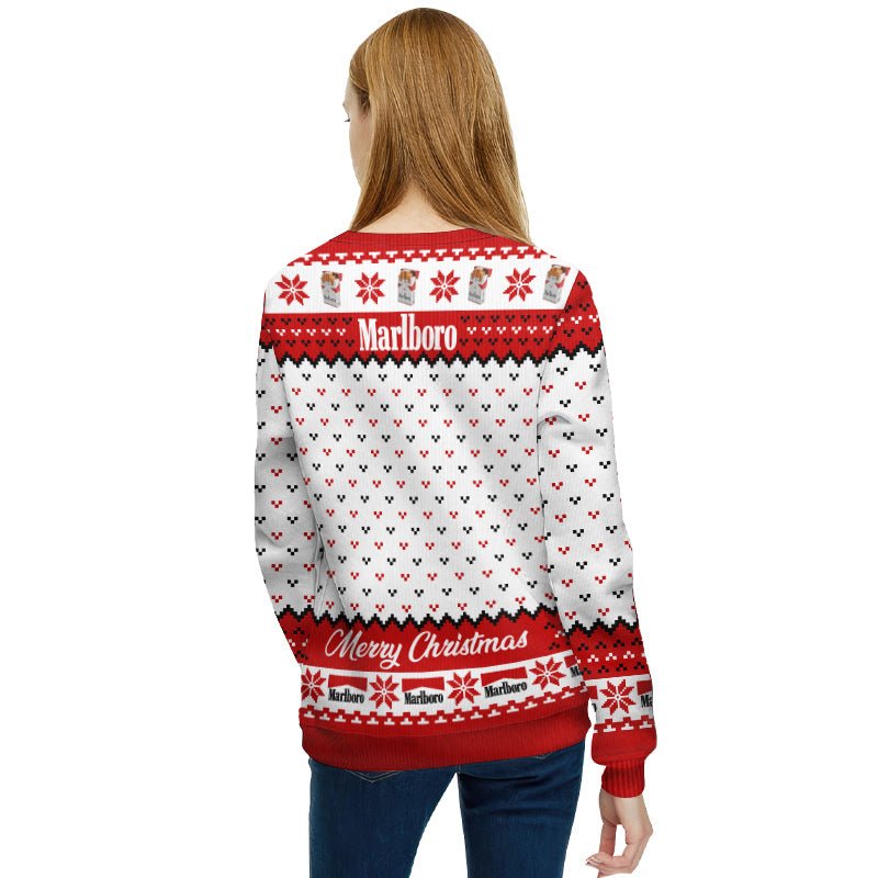 Marlboro Merry Christmas Ugly Sweater - Flexiquor.com