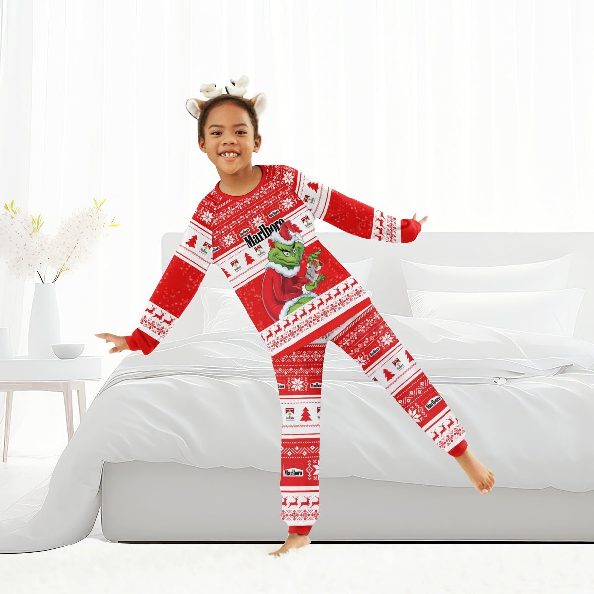 Marlboro Santa Grinch Family Pajamas Set - Flexiquor.com