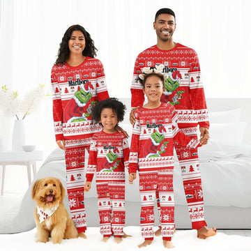 Marlboro Santa Grinch Family Pajamas Set - Flexiquor.com
