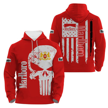 Marlboro Skull Hoodie & Zip Hoodie - Flexiquor.com